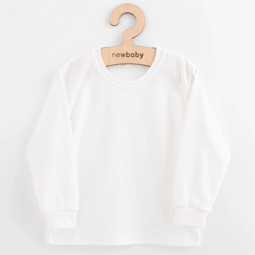 Kinderkatoenen T-shirt met lange mouwen New Baby Kindergarten wit
