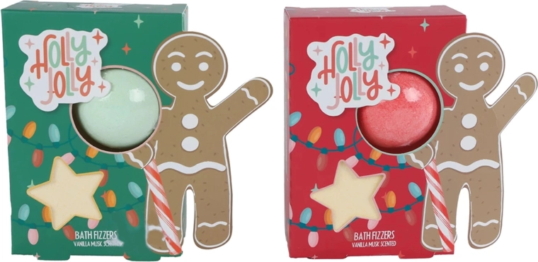 Kerstcadeauset met bruisballen voor in bad
