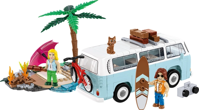 Stranddiorama boordevol accessoires