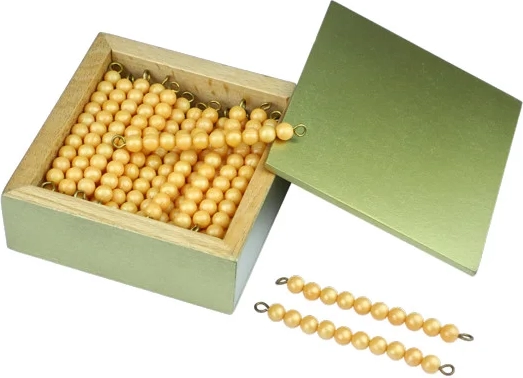 Moyo Montessori gouden tienen in een doosje (45 stuks)