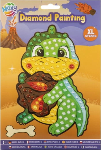 Creatieve set diamant schilderen Draak A5 grote XL stenen