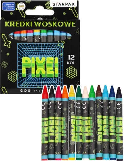 Waskrijtjes Pixel – set van 12 kleuren