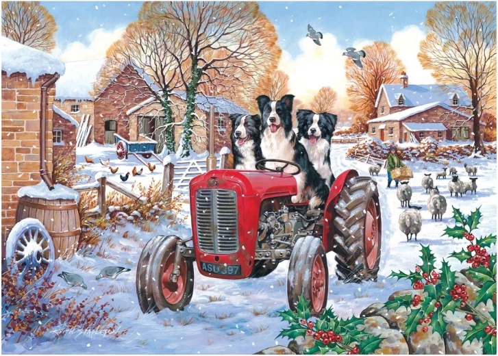 Puzzel Hondenleven op de boerderij, 1000 stukjes