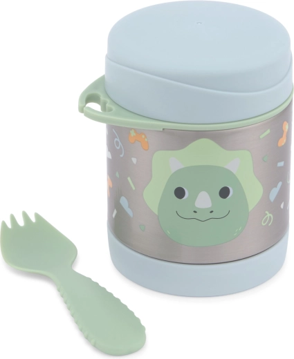 Skip Hop voedselthermos met spork Besties Squad Dino