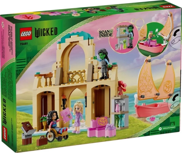 LEGO Wicked Glinda, Elphaba en Nessarose op de Shiz University bouwset