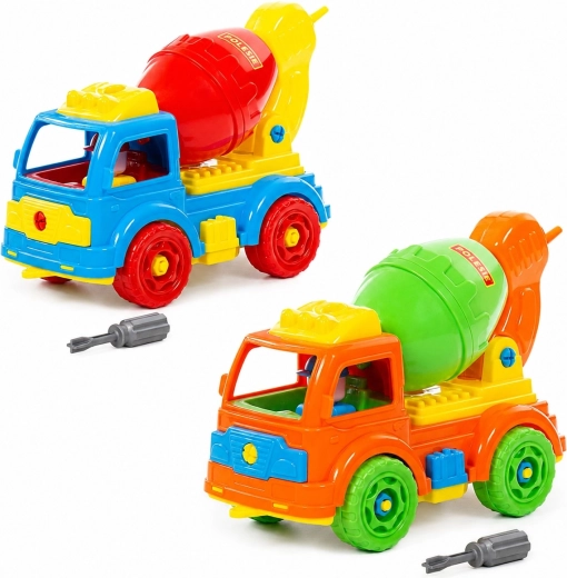 Demonteerbare kinderbetonmixer met schroevendraaier (29 delen) - 1 stuk