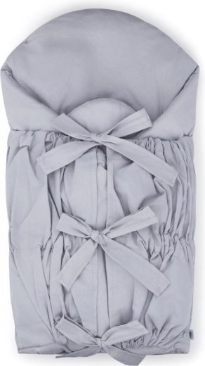 Inbakerdoek met vetersluiting en kokos-inleg Light Grey 75 × 75 cm PETITE&MARS