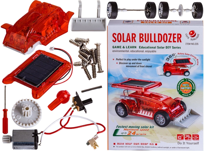 Solar bouwset bulldozer - 1 stuk