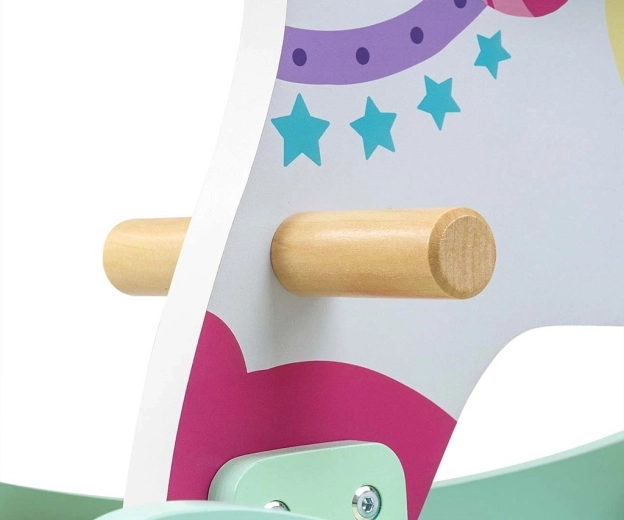 Stevige houten constructie en comfortabel houvast