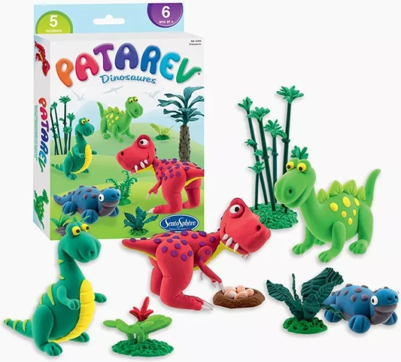 Sentosphere boetseerklei Patarev mini dinosaurussen