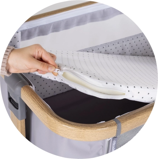 Praktisch matras met afneembare hoes