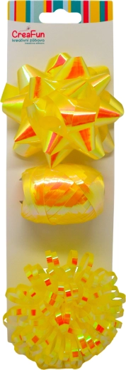 Cadeauset paars met iriserende glans – lint 10 m en 2 strikken