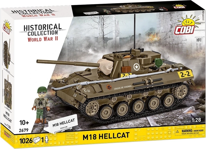 Cobi M18 Hellcat tankbouwset 1:28 (1026 onderdelen)