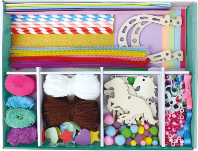 Uitgebreide set creatieve materialen