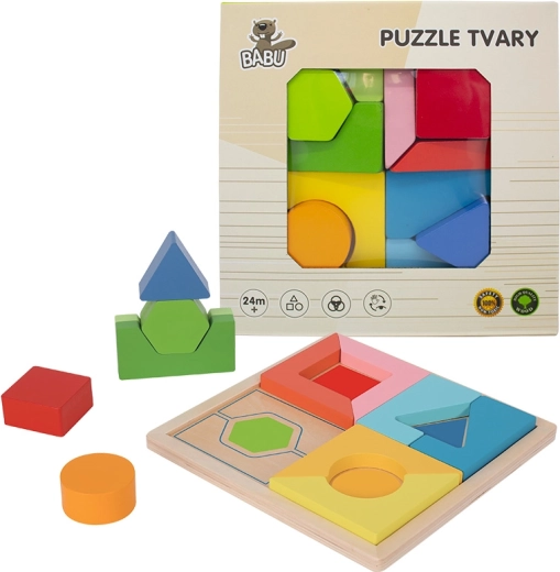 Babu houten geometrische puzzel