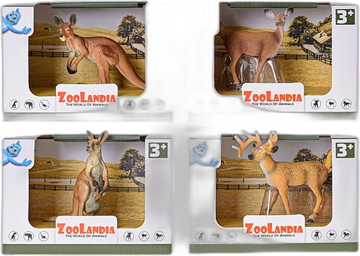 Zoolandia safari dier – figuur (4 soorten) - 1 stuk