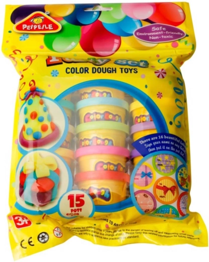 Boetseerklei kleurrijk grote creatieve partyset 15 potjes