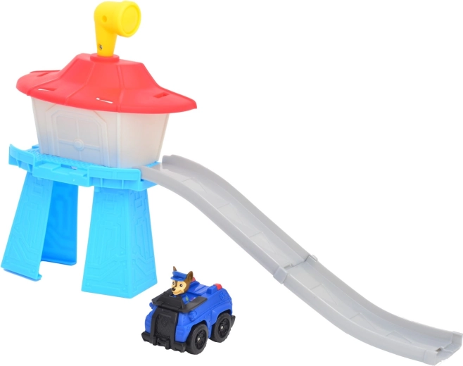 Actievolle afdaling vanaf de toren