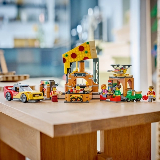 Accessoires en minifiguren voor restaurantspeelplezier