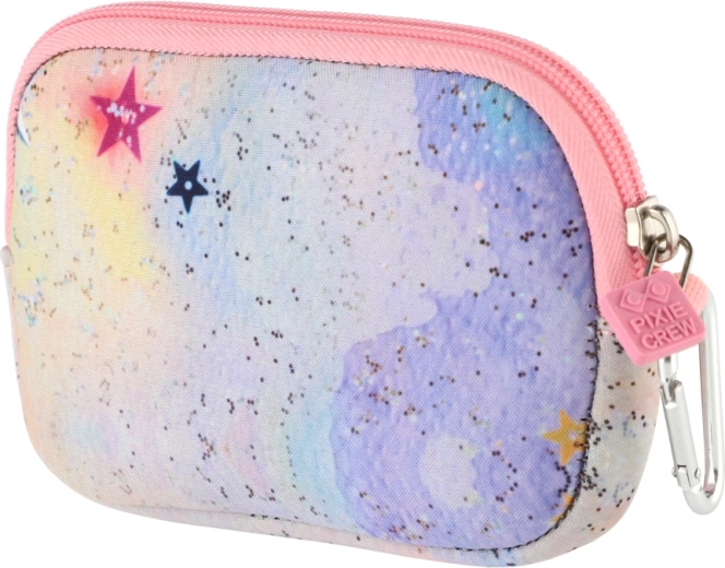 Pixie Crew klein roze tasje Glitternox met pixels