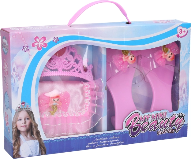 Prinsessenset met handtas en kroon