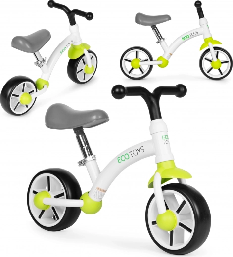 Loopfiets voor kinderen met EVA-wielen en verstelbaar zadel ECOTOYS groen