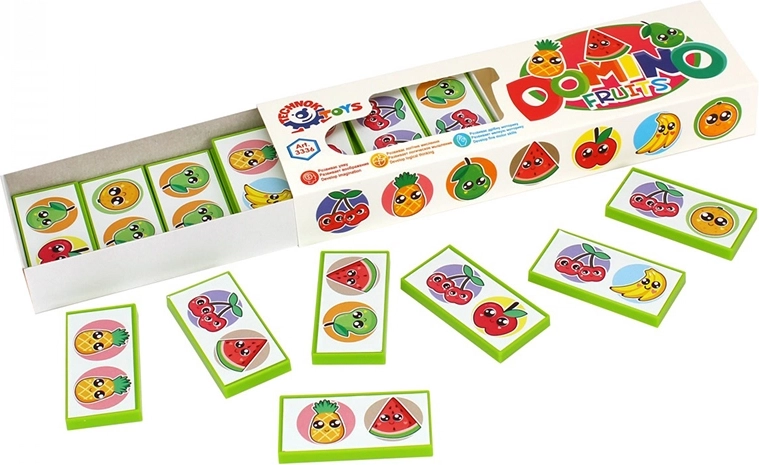 Domino Fruit in doosje – educatief spel voor kinderen vanaf 3 jaar