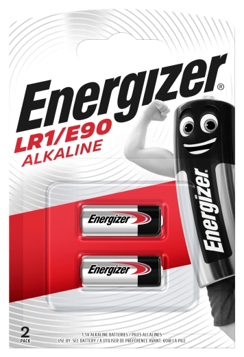 Energizer LR1/E90 alkaline batterij, verpakking 2 stuks