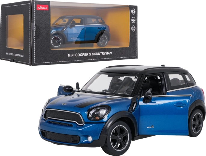 Metalen modelauto MINI Countryman RASTAR 1:24 blauw