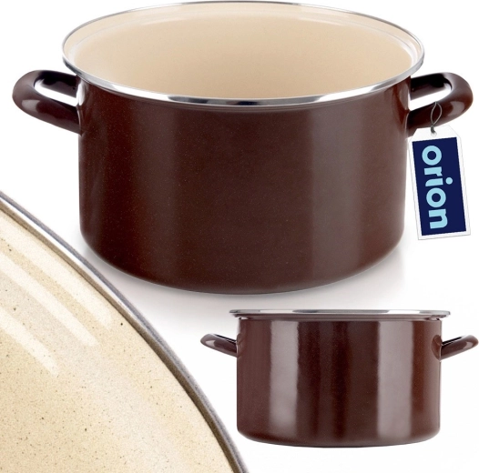 Duurzame emaille en roestvrijstalen rand