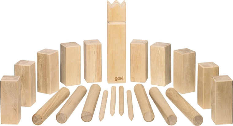 Kubb – Viking-buitenspel in een katoenen zakje