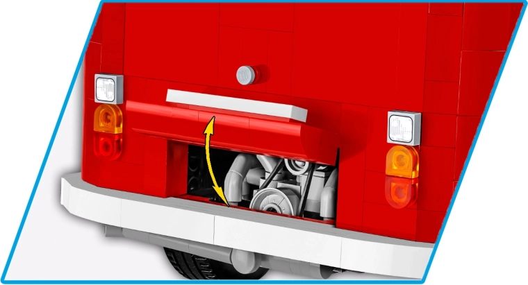 Openende delen en gedetailleerde motor