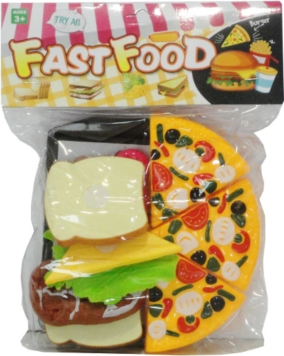 Keukensnijset – pizza en tosti met dienblad