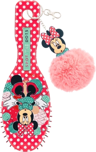 Kinderkam met pompom-hanger Minnie Mouse - 1 stuk