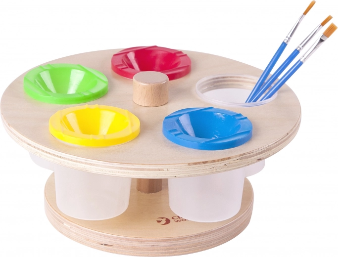 CLASSIC WORLD draaibare verfstaan met potjes