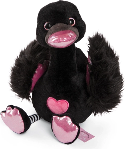 NICI pluchen zwarte zwaan Love Green 35 cm