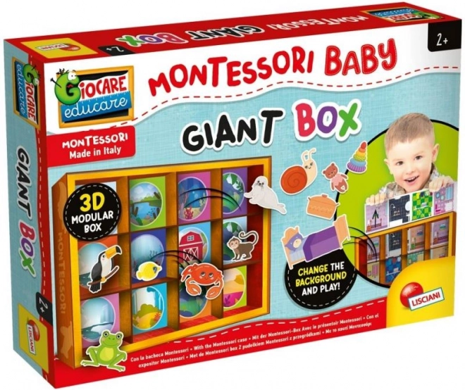 Montessori sensorische box voor baby’s – groot