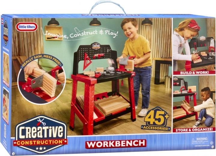 Creative Construction kinderwerkbank met gereedschap