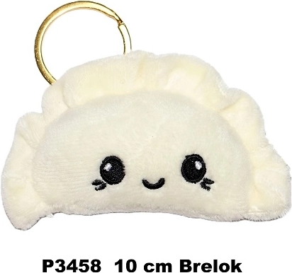 Sleutelhanger pieróg crème 10 cm