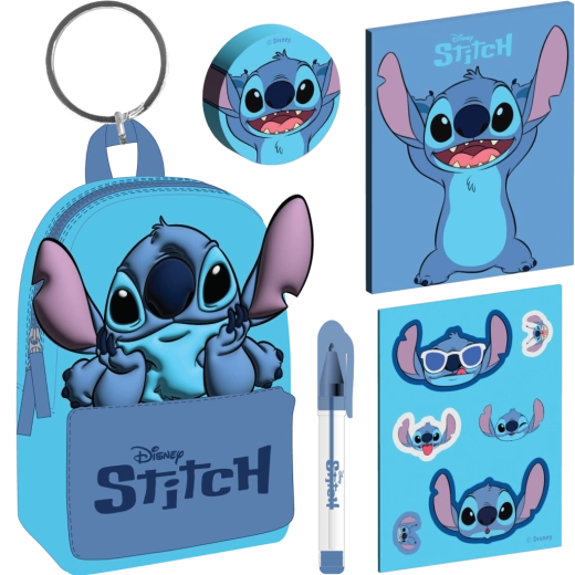 Disney Lilo & Stitch sleutelhanger met mini-rugzakje Stitch
