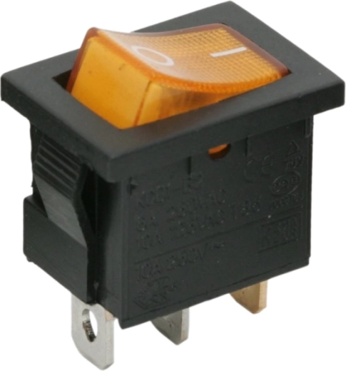 Wipschakelaar met gele verlichting