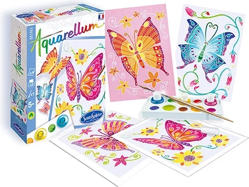 Sentosphere aquarellen mini vlinders
