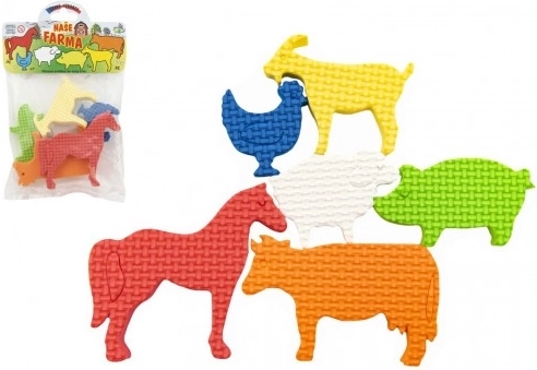Schuimstickers voor in bad Onze boerderij – 6 st.
