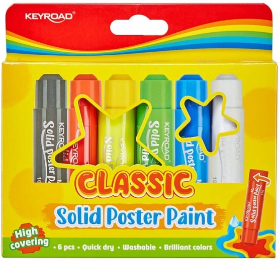 Harde temperaverf Classic, set van 6 stuks