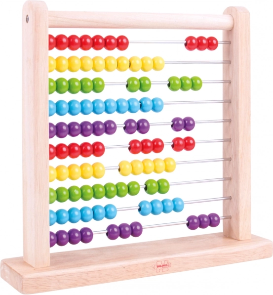 Houten kleurrijke telraam voor kinderen