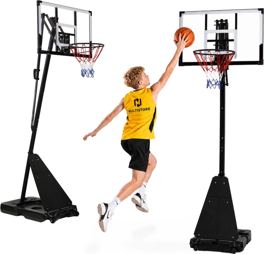 Movepro vrijstaande basketbalpaal met verstelbare hoogte tot 305 cm