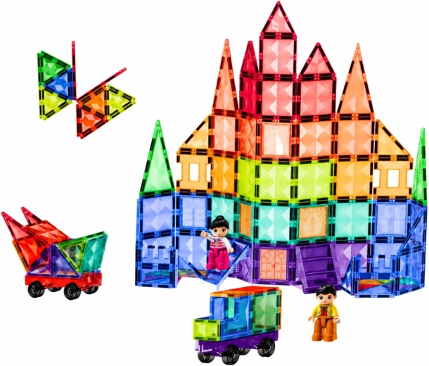 Voertuigen bouwen en spelen met figuurtjes