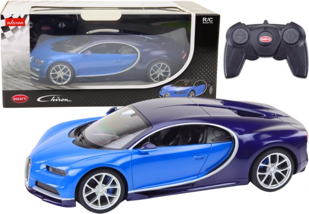 Bugatti Chiron op afstand bestuurbaar automodel op schaal 1:14 blauw