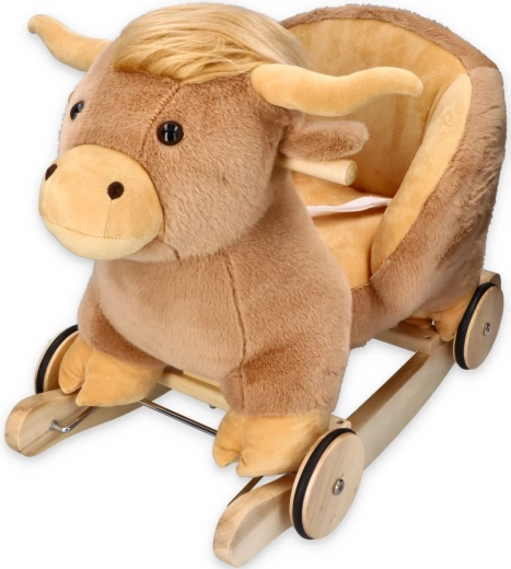 Adam Toys schommelkoetje met wieltjes en zitje