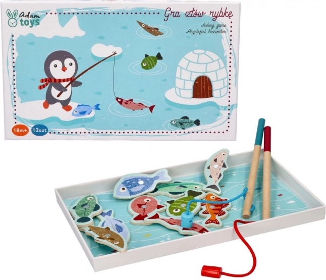 Magnetisch spel - Pinguïn bij de vissen